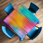 Blur Of Rainbow Square Tablecloth