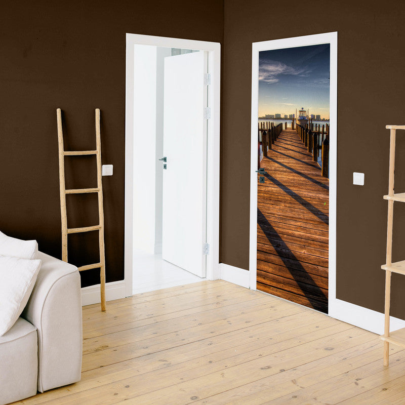 Boardwalk Dock Door Decoupage