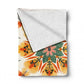 Bohemian Mandala Flora Light Weight Fleece Blanket by Wikus Schalkwyk