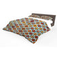 Bohemian Tiles Daises Duvet Cover Set