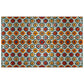 Bohemian Tiles Daises Rectangle Tablecloth