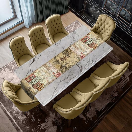 Bon Voyage Table Runner