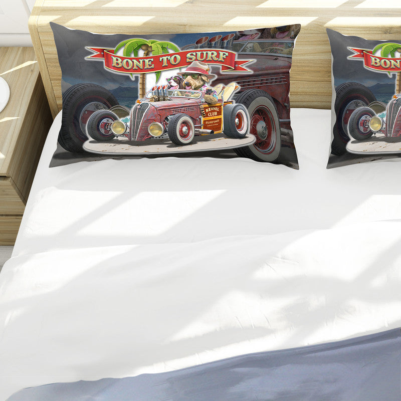Bone to Surf Duvet Cover Set by Larry Grossman