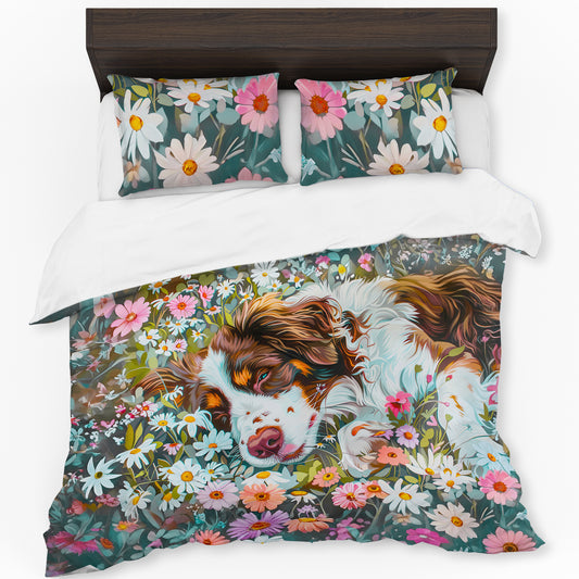 Border Collie Duvet Cover Set