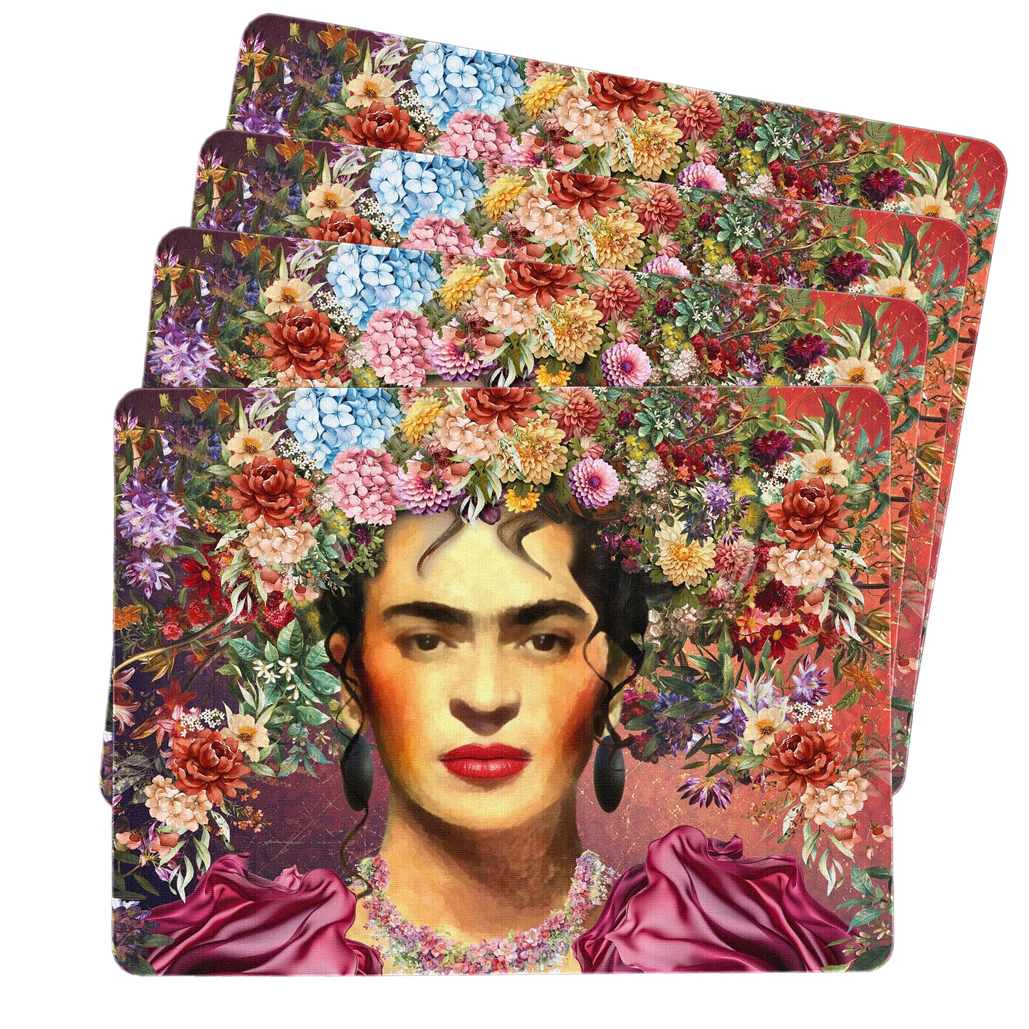 Botanic Frida Kahlo Placemats by Mark van Vuuren