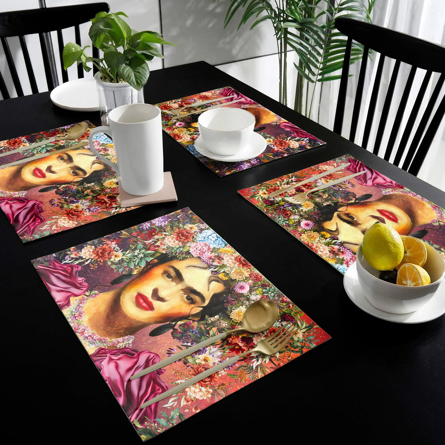 Botanic Frida Kahlo Placemats by Mark van Vuuren