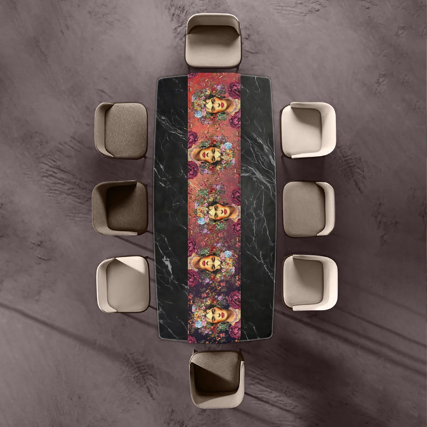 Botanic Frida Kahlo Table Runner by Mark van Vuuren