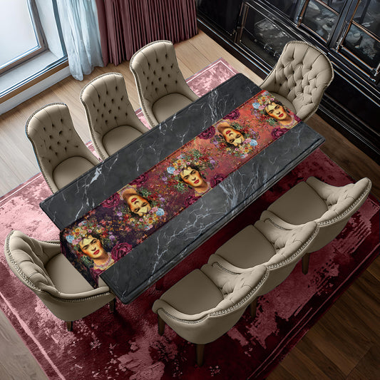 Botanic Frida Kahlo Table Runner by Mark van Vuuren