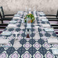 Botanical Square Pattern 3m Rectangle Tablecloth