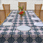 Botanical Square Pattern 3m Rectangle Tablecloth