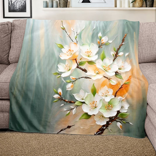 Bountiful Branch Light Weight Fleece Blanket
