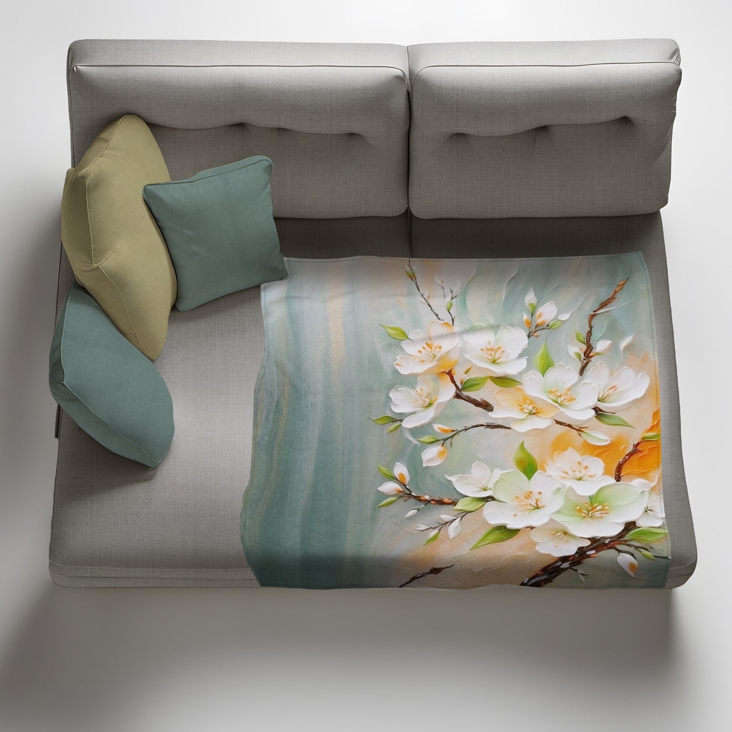 Bountiful Branch Light Weight Fleece Blanket