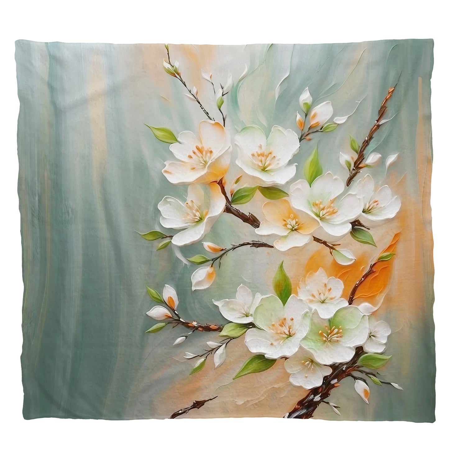 Bountiful Branch Light Weight Fleece Blanket