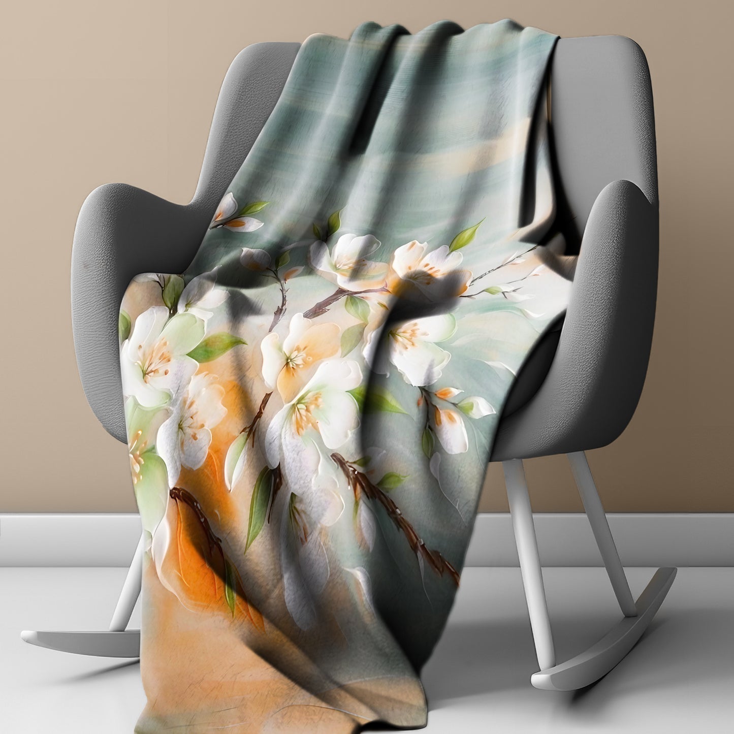Bountiful Branch Light Weight Fleece Blanket