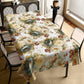 Bouquet of Floral on White Rectangle Tablecloth by Mark van Vuuren