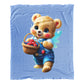 Boy Bear Baby Fleece Blanket