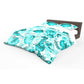 Bricht Aqua Leaves Duvet Cover Set