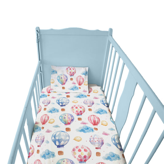 Bright Air Balloons Cot Set