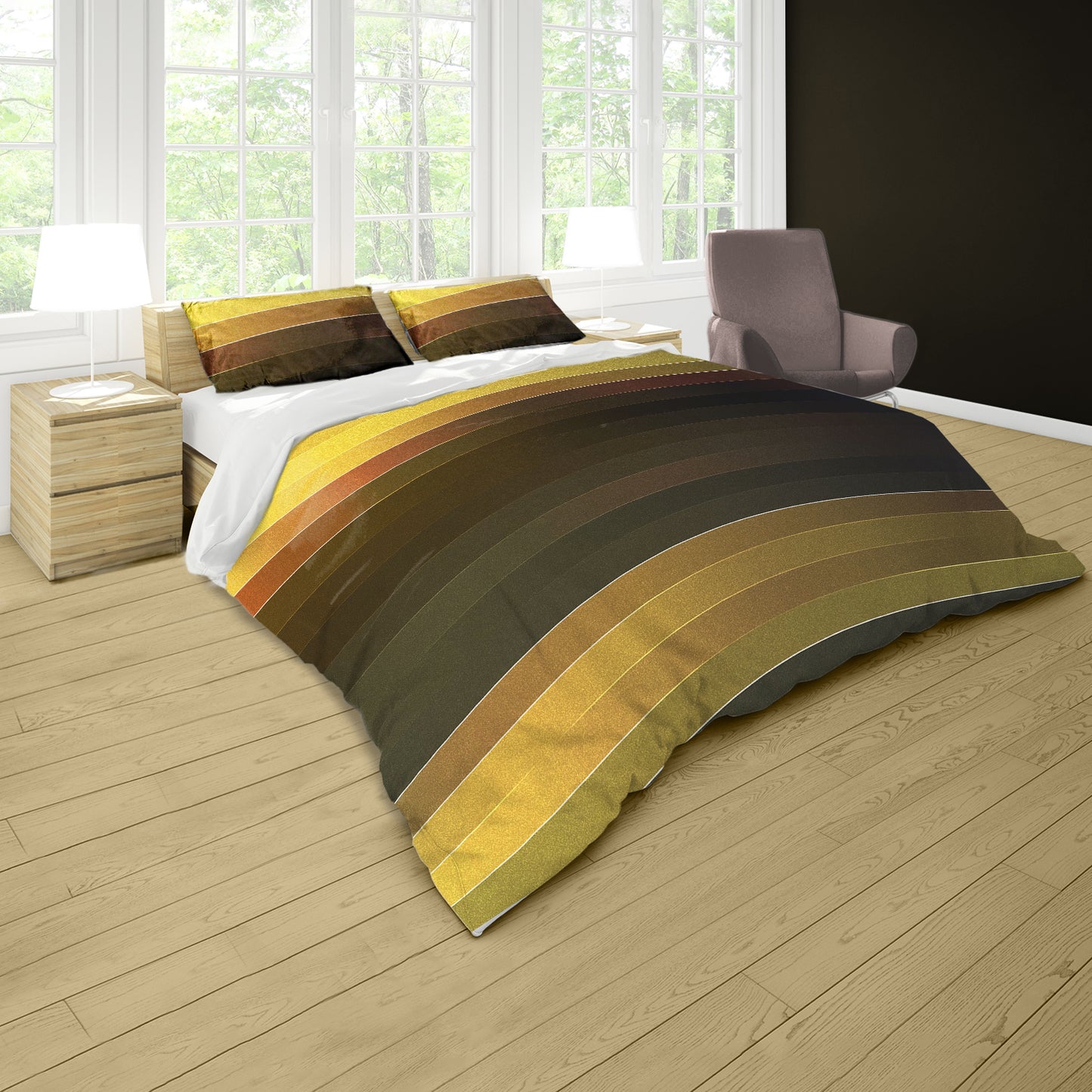 Bronze Movement Duvet Cover Set