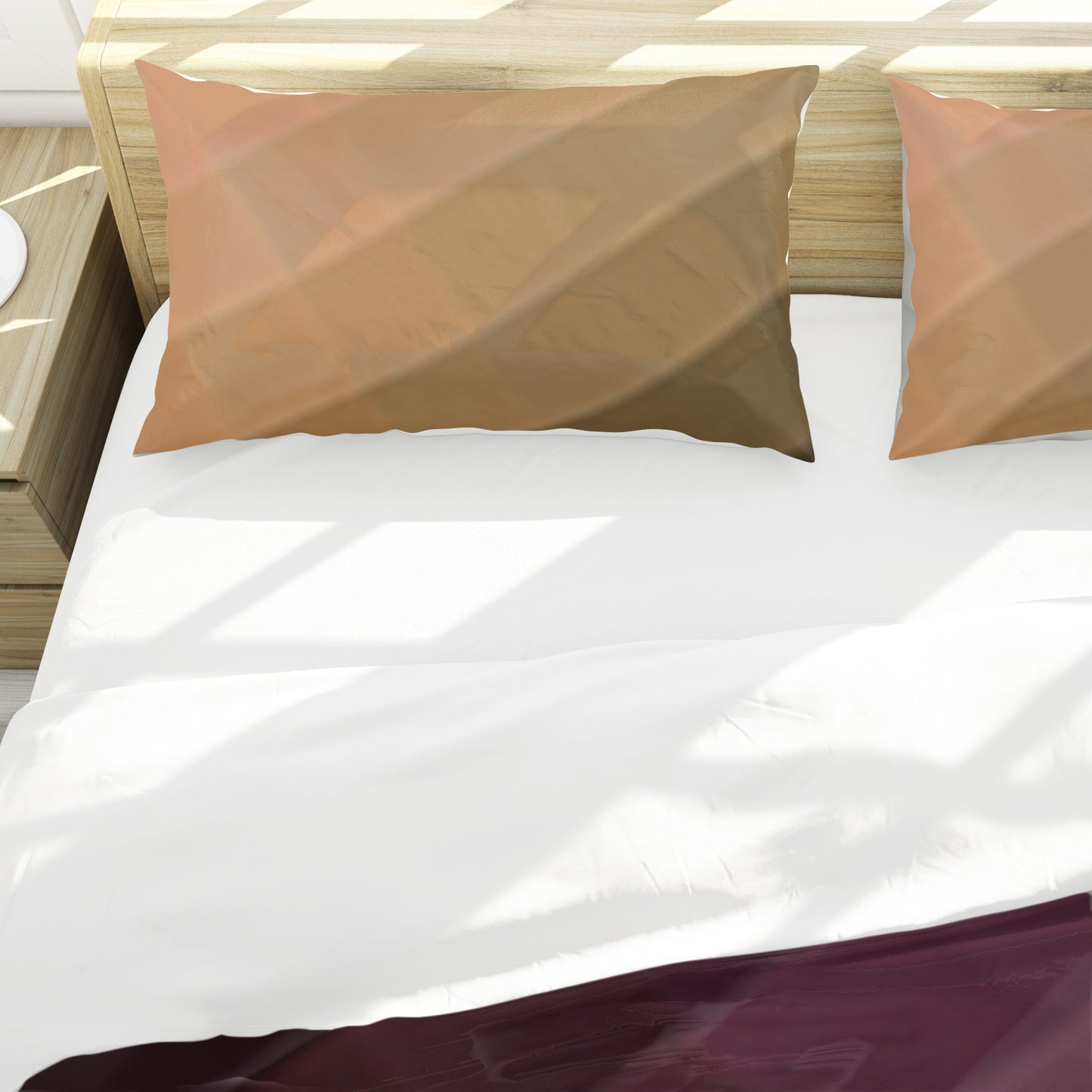 Bronze Squares Duvet Cover Set