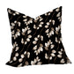 Brown Drawn Leaves on Black Luxury Scatter by Mark van Vuuren