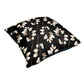 Brown Drawn Leaves on Black Luxury Scatter by Mark van Vuuren