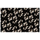 Brown Drawn Leaves on Black Rectangle Tablecloth by Mark van Vuuren