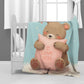 Brown Bear Loves You Baby Fleece Blanket