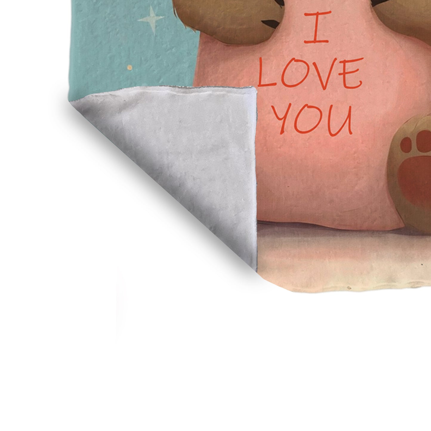 Brown Bear Loves You Minky Blanket