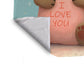 Brown Bear Loves You Baby Fleece Blanket
