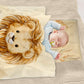 Brown Lion Cot Set