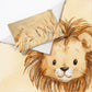 Brown Lion Cot Set