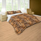 Brown Snake Skin Duvet Cover Set