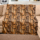 Brown Snake Skin Light Weight Fleece Blanket