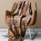 Brown Snake Skin Light Weight Fleece Blanket