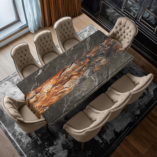 Brown and Black Tree Bark Table Runner By Mark van Vuuren