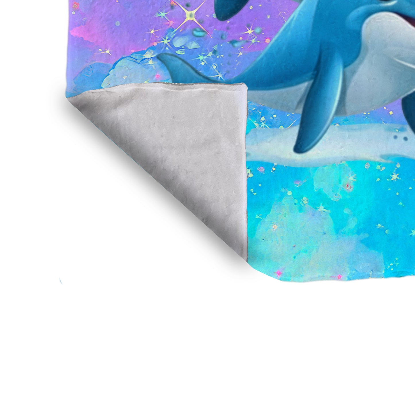 Bubble Dolphin Minky Blanket