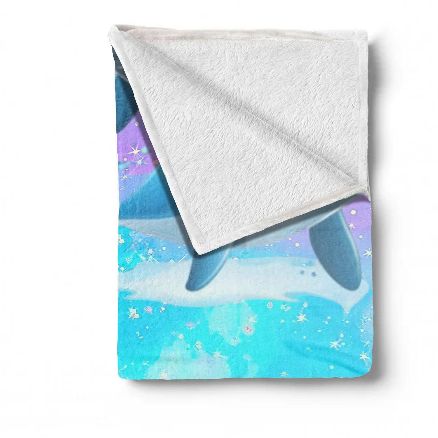 Bubble Dolphin Minky Blanket
