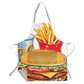 Burger and Chips Medium Length Apron