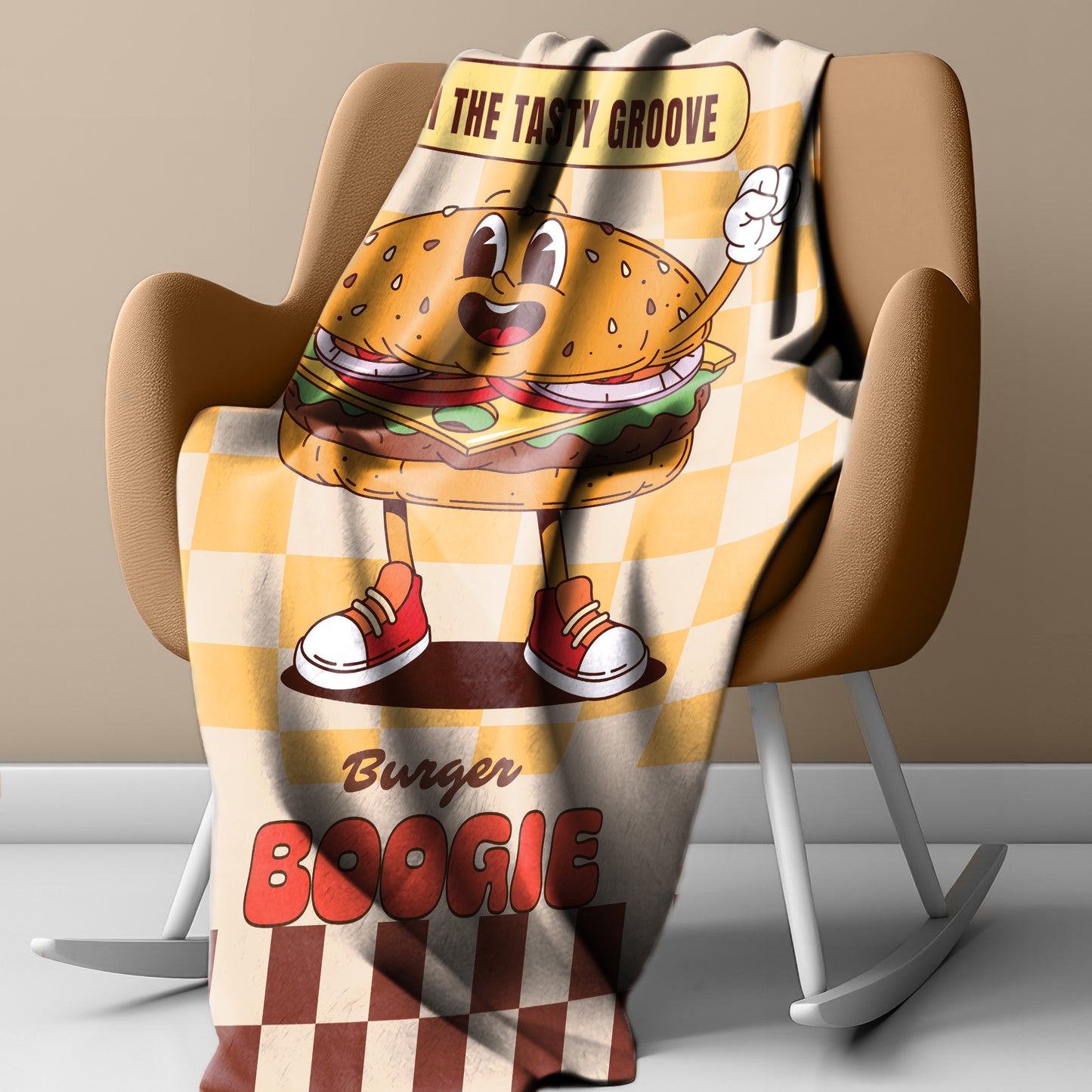 Burger Boogie Light Weight Fleece Blanket
