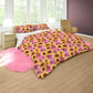 Burgundy Pink Sunflowers Duvet Cover Set