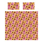 Burgundy Pink Sunflowers Duvet Cover Set