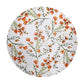 Burnt Orange Flower Blossom Vines Round Tablecloth by Mark van Vuuren