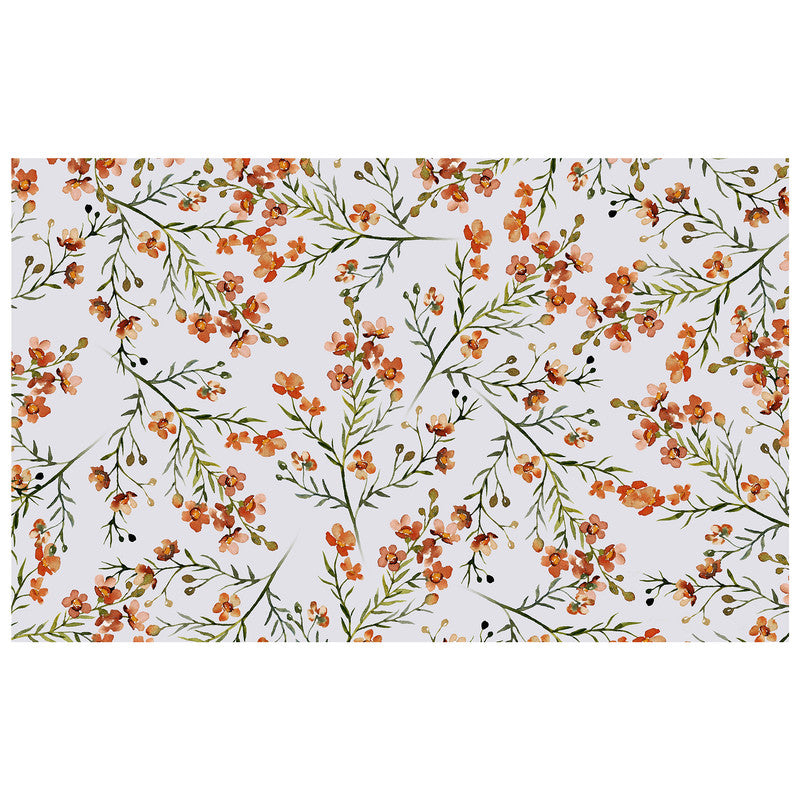 Burnt Oranges Flower Blossoms Rectangle Tablecloth by Mark van Vuuren