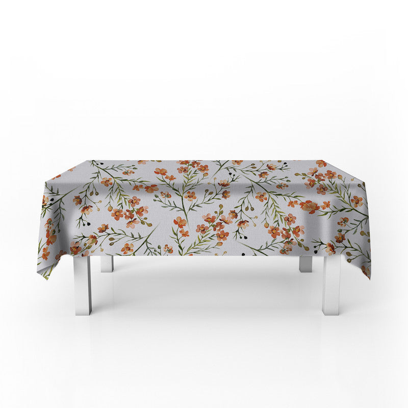 Burnt Oranges Flower Blossoms Rectangle Tablecloth by Mark van Vuuren