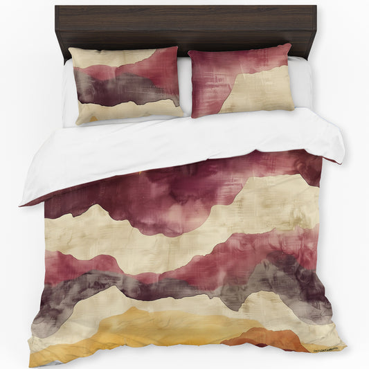 Burnt Orange Plumb Ombre Duvet Cover Set by Wikus Schalkwyk