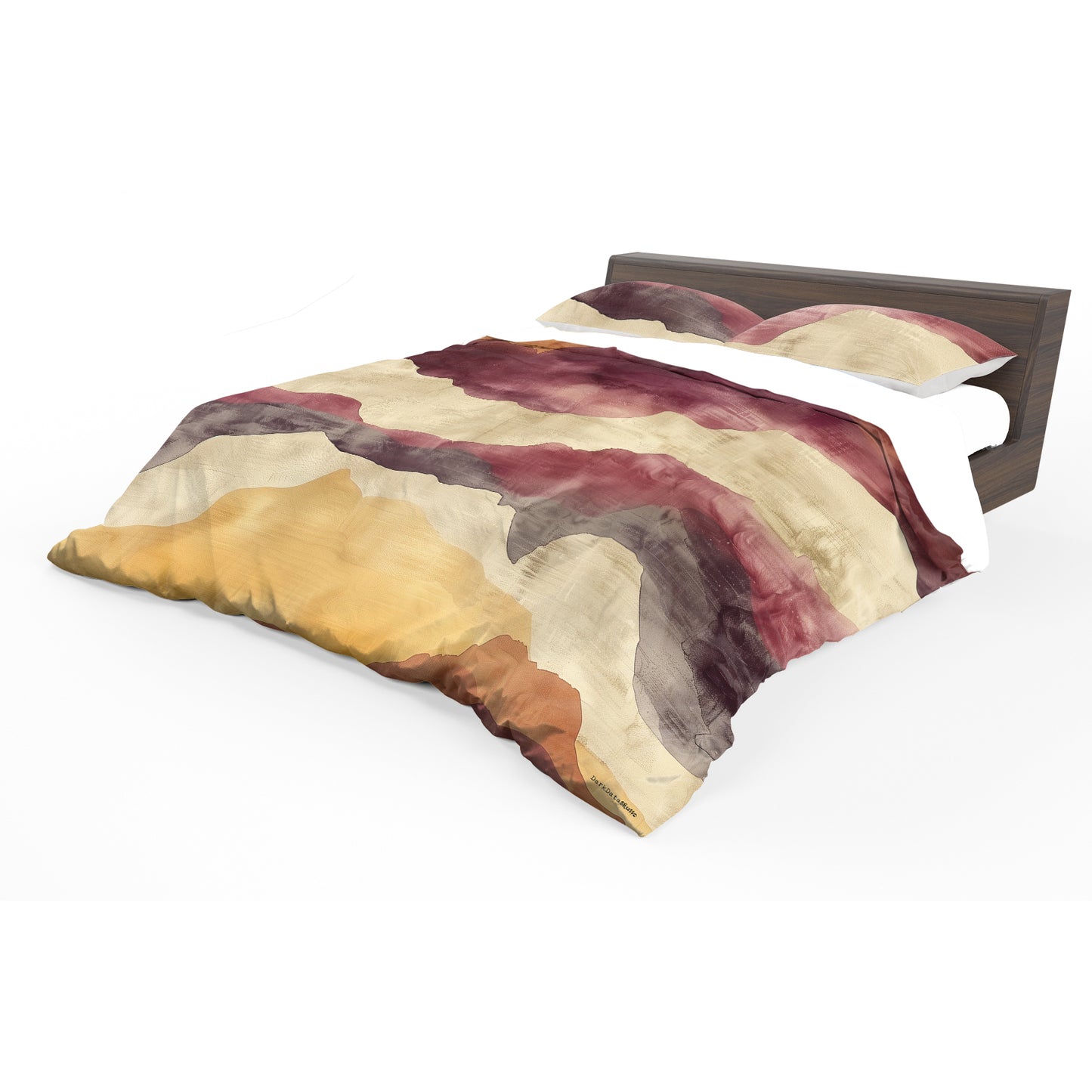 Burnt Orange Plumb Ombre Duvet Cover Set by Wikus Schalkwyk