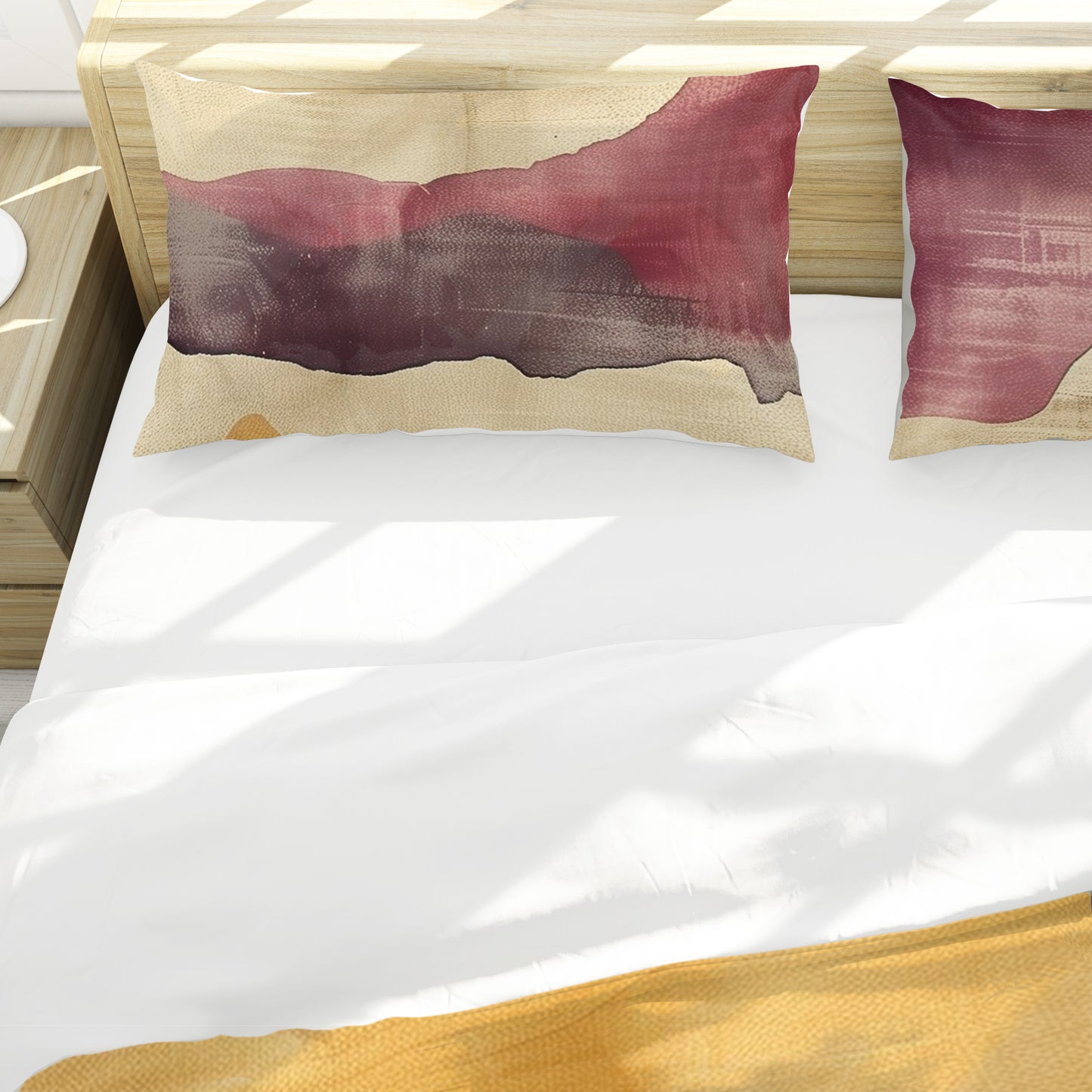 Burnt Orange Plumb Ombre Duvet Cover Set by Wikus Schalkwyk