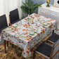 Burnt Oranges Flower Blossoms Rectangle Tablecloth by Mark van Vuuren