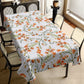Burnt Oranges Flower Blossoms Rectangle Tablecloth by Mark van Vuuren